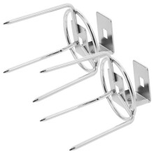 2Stk Bratspieß Fleischgabeln Für BBQ Rotisserie Grillzubehör
