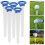 10 Golf-Tee Marker Mit Halter Und Figur Weiß 6