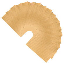 50Stk Vintage Kraft Briefpapier Retro Liniert Schreibpapier Blätter