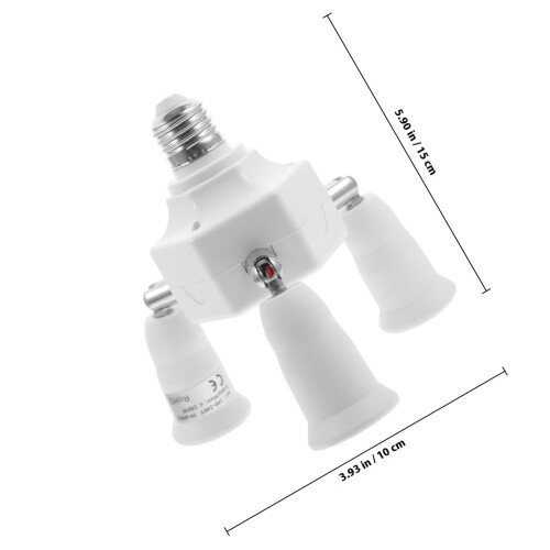 Light Bulb Splitter E27/E40 Zu 3-In-1 E27 Leuchtenfassung Adapter 1