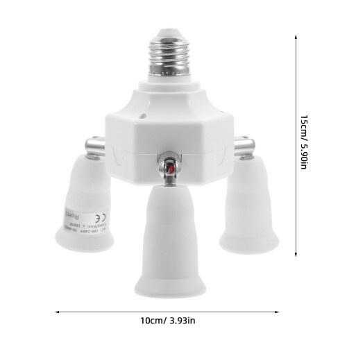 Light Bulb Splitter E27/E40 Zu 3-In-1 E27 Leuchtenfassung Adapter 2