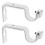 Curtain Rods Brackets Einfache Montage 2 Paar 1