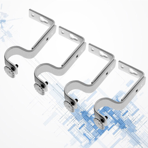 Curtain Rods Brackets Einfache Montage 2 Paar 2