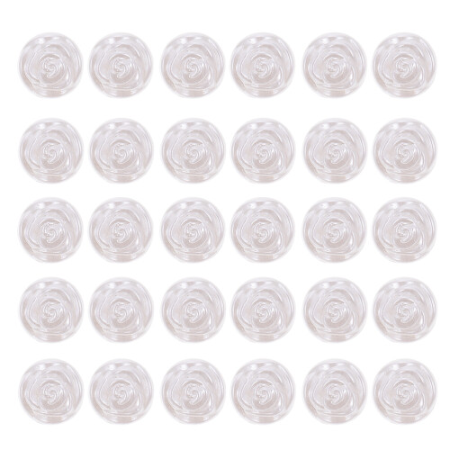 50Stk Pulloverknöpfe Dekorative Hemdknöpfe Selbermachen Rosenshaped