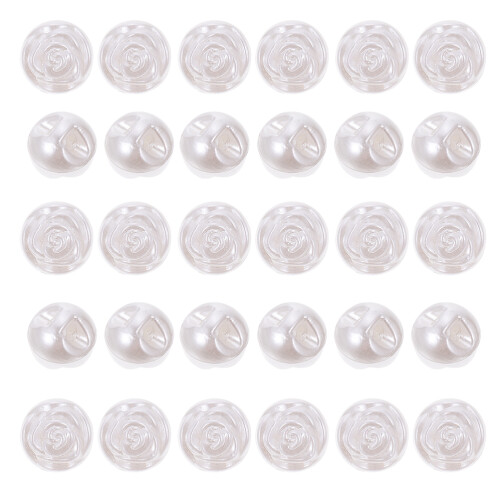 50Stk Pulloverknöpfe Dekorative Hemdknöpfe Selbermachen Rosenshaped 1