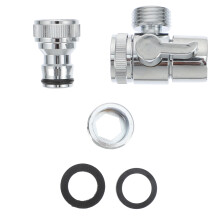 3Stk Kupfer Wasserhahn Verteiler Adapter Silber Langlebig Und Dicht
