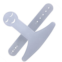 2Stück Smiling Küchenhelfer Anti-Schnitt-Finger-Schutz (Weiß)