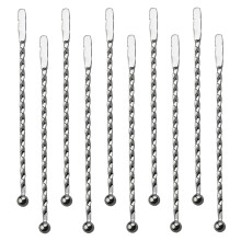 10Stk 304 Cocktail Rührstäbchen Spiral Für Getränke