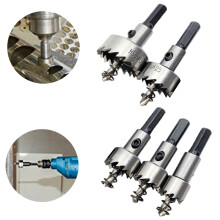 5Stk. 16-30Mm Hss Bohrer Set Für Kunststoff Aluminium Eisenblech Rohr