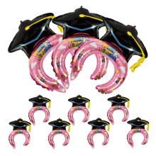 50Stk Inflatable Abschluss-Haarband Als Fotorequisite Leicht
