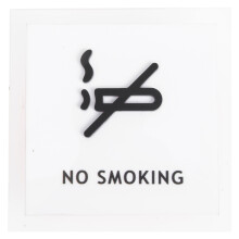 No Smoking Aufkleber Acryl 1 Satz 3,9x3,9 Zoll Türschild