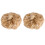 2Pièces Accessoire Chignon Synthétique Beige Style Désordonné 1