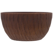 Kleine Holz Suppenschüssel Dunkelbraun 1