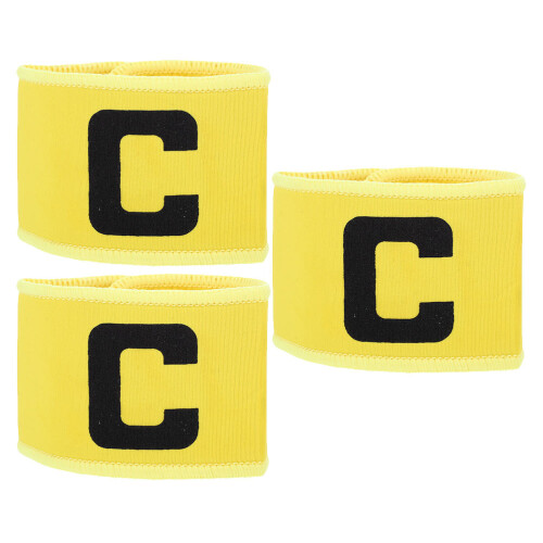 3St Portable Captain Bands Fußball-Armbinden Elastisch