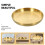Edelstahlplatte Snacktablett Servierplatte Lebensmittelplatte 7