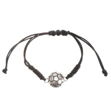 3Stk Fußball Perlen Charm Verstellbares Seilarmband Für Frauen Männer