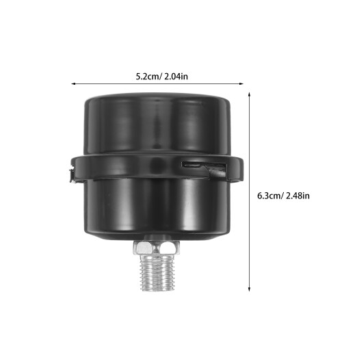 Black Iron Shell Luftfilter Dämpfer 1/4 Zoll Für Ölfreien 1