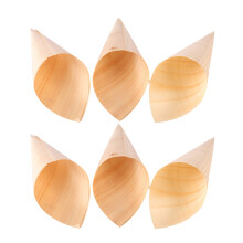 25Stk Einweg Holz Cone 18x13cm Für Party Snacks