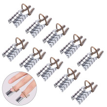15 Metall Nagelspitzen Aluminium Verlängerung Finger Schutz