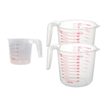 3Stk Back Messbecher Transparent Kunststoff Flüssigkeiten Messen