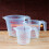 3Stk Back Messbecher Transparent Kunststoff Flüssigkeiten Messen 7