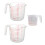 3Stk Back Messbecher Transparent Kunststoff Flüssigkeiten Messen 9