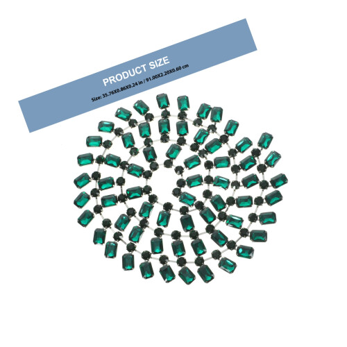 Tassel Kette Strass Legierung 1