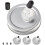 Ölflaschen Ausgiebehilfe Silber 4 Sets 7