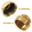 Solid Messing 2- -Schlauchverteiler Y-Ventil Mit Absperrung 8