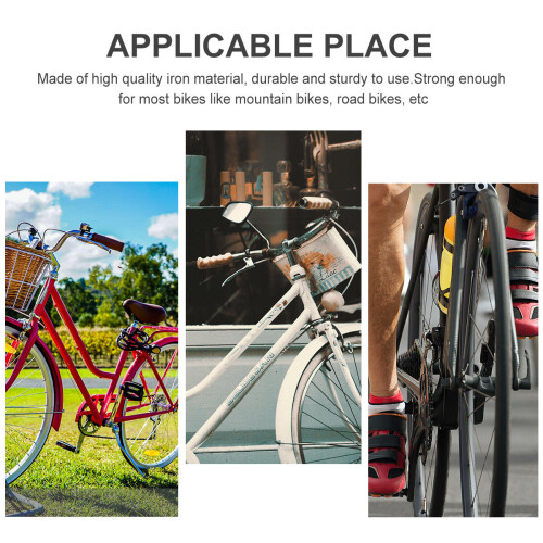 Support De Parking Vélo En Fer Argenté Durable 2