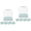 2 Sets Mehrfachfach-Medikamentendispenser Tragbarer Organizer 6