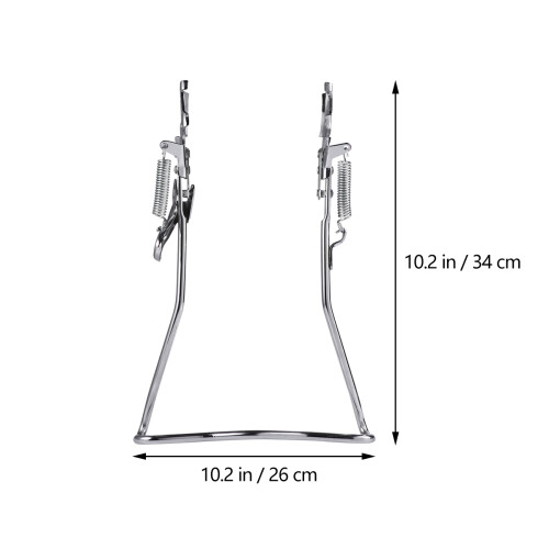 Support De Parking Vélo En Fer Argenté Durable 1