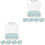 2 Sets Mehrfachfach-Medikamentendispenser Tragbarer Organizer 5