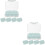 2 Sets Mehrfachfach-Medikamentendispenser Tragbarer Organizer 8
