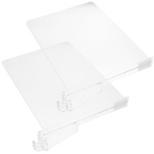 Regalteiler Transparent 2 Stk 11,8x9,3x1,2 Zoll