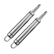 2 Tag Kitchen Entkerner Dessertladen 16,5x2x2cm Silber