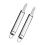 2 Tag Kitchen Entkerner Dessertladen 16,5x2x2cm Silber 11