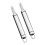 2 Tag Kitchen Entkerner Dessertladen 16,5x2x2cm Silber 8