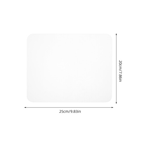 Glass Mouse Pad Office 25,00 X 20,00 X 0,32 Cm Transparent 1