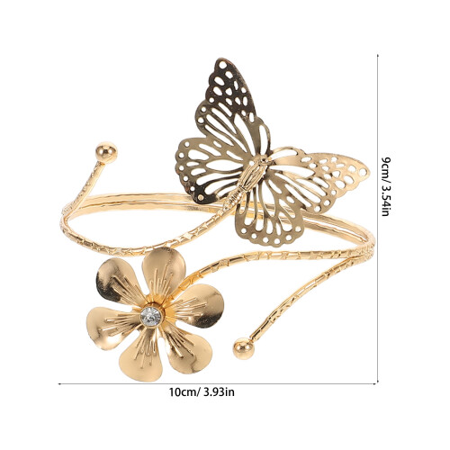 2 Schmetterling Gardinenhalter Elastische Schnur Gold 1