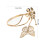 2 Schmetterling Gardinenhalter Elastische Schnur Gold 3