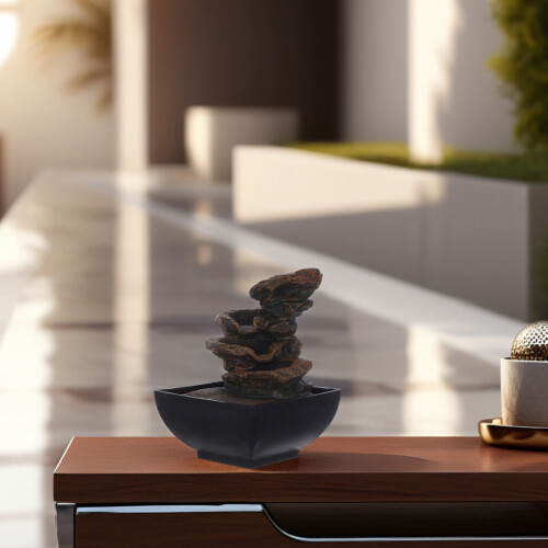 Tabletop Wasserfall Mit Lichtern Für Indoor 2
