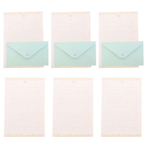 5 Sets Schreibpapier Briefset Einladungs Schreibwaren
