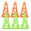 6St Trainingshütchen Grün Orange PP-Material 1
