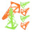 6St Trainingshütchen Grün Orange PP-Material 10