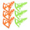 6St Trainingshütchen Grün Orange PP-Material 8