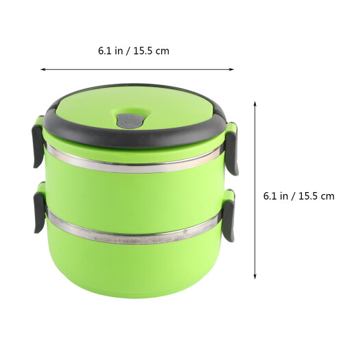Wärmeisolierte Lunchbox Mit Verschluss (Grün) 1