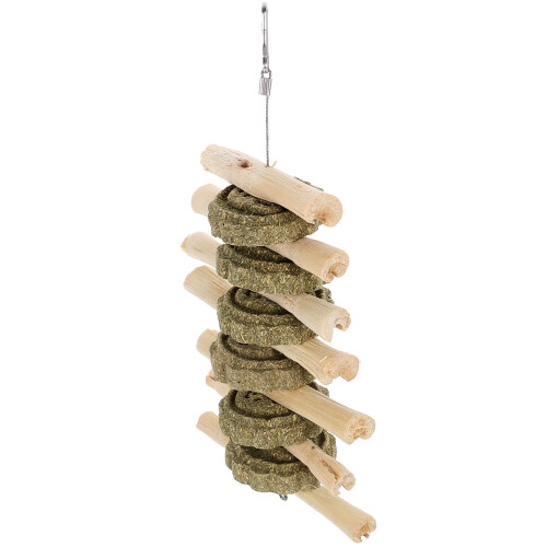 Holz Hase Hundewelpen Kaustick 2