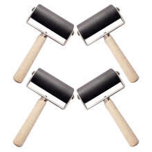 Raindrops Blockdruck-Rolle Kunststoff 4er Set