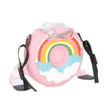 Kreative Silikon Donut Trinkflasche Für Kinder Mit